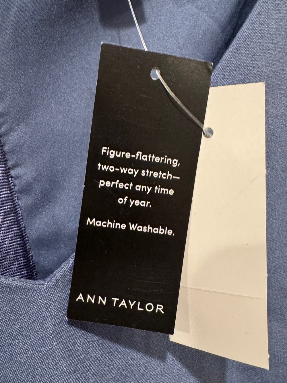 Ann Taylor Women’s Sapphire Blue Seasonless Stretch Sheath Dress Size 10 NWT - Picture 11 of 12